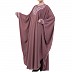 Kaftan abaya with Chikan embroidery work- Puce Pink Kaftan abaya with Chikan embroidery work- Puce Pink